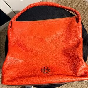 Tory Burch Vibrant Orange Hobo Bag